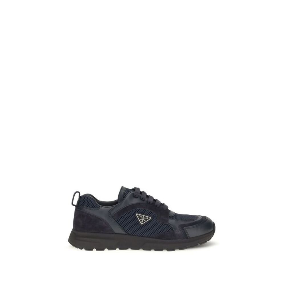 Prada Blue Fabric Athletic Men's Sneakers